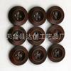 Botões de madeira de quatro olhos de 25 mm, acessórios de costura à mão, botões para camisas, sapatos, corta-vento, fivela decorativa