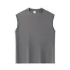 Gopudo Verano Nuevo Simple de Moda Marca Chaleco Hombre Holgado Deportivo Baloncesto Sin Mangas Camiseta Base Gw26001