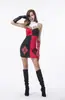 2017 Nuevo Anime Harry Queen cosplay disfraz de payaso Harry Qinn anime payaso de circo