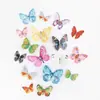 24 Piezas Sombra de Flor Mariposa Acuarela Mariposa DIY Pegatina de Pared Sala de Estar Dormitorio Decoración de Pared de Fondo Cubre Imperfecciones Pegatina de Pared