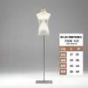 Adereços de Modelo de Veludo Meio Corpo Feminino Roupas Estilo Coreano Vestido de Casamento Cheongsam Stand de Exibição Janela da Loja Manequim de Corpo Inteiro