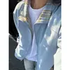Chaqueta de cuadros patchwork de ajuste transfronterizo, colección primavera/otoño, estilo hombre, diseño de alta gama, sin capucha, estilo nuevo con cuello alto, apta para parejas