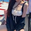 Traje de baño de una pieza sencillo estilo hada para mujer estilo Chanel puro de alta gama para niña linda estilo Ins de Corea del Sur