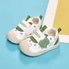 Zapatos de caminar de suela blanda para bebés y niños pequeños, primavera y otoño, para niños y niñas, función anti-patada, zapatillas deportivas, zapatos de una sola pieza impermeables para niños pequeños