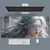 Alfombrilla de Ratón Grande Estilo Anime para E-Sports Borde Engrosado Antideslizante Pad para Escritorio de Gaming Pad para Teclado Portátil
