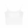 Top Corto de Algodón Puro sin Espalda con Tirantes Spice Girls, Espalda Descubierta, Belleza, Chaleco Base de Manga Corta sin Tirantes, Taza Fija con Almohadilla en el Pecho, Combinable