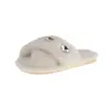 Pantuflas peludas de punta abierta, modernas y cálidas, para mujer. Cómodo modelo nuevo con tiras cruzadas. Pantuflas planas de felpa 2026 con pedrería.