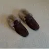 Ran Gejia~Zapatos mocasines negros de suela gruesa estilo retro británico para mujer, zapatos casuales de cuero slip-on versátiles