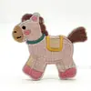 Adesivos de Tecido Bordados Ano Novo do Cavalo para Capas de Celular, Bolsas, Envelopes Vermelhos, Acessórios DIY, Cavalinho Animal Fofo Adesivos Autoadesivos Dupla Face
