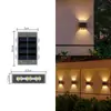 Luz de pared solar, luz de jardín exterior, luz de paisaje impermeable, luz lavaluz de pared para jardín de villa, luz ambiental de pared exterior