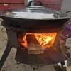 Fogão a Lenha, Fogão a Lenha Rústico, Suporte para Panela Grande, Fogão Móvel Portátil para Exterior, Fogão a Lenha Doméstico para Cozinha ao Ar Livre