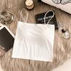 Sutiã de Alcinha Fino de Seda Gelada com Bojo Fixo para Mulheres, Base de Verão Anti-Exposição Tubo Top Envolto no Peito Intimates