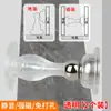 Cubierta para manija de puerta, tope de puerta de silicona anticolisión, cerradura inteligente de huellas dactilares y contraseña de acero inoxidable antirrobo, cubierta protectora para manija de puerta