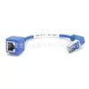Cable de Extensión de Conexión de Red Rj45 Hembra a Codo de 90 Grados Rj45 8P8C Cabeza de Cristal Personalizado
