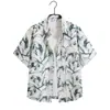 Vacaciones Versátiles de Playa Transfronterizas Camisa Floral para Hombre de Manga Corta Ins Atractivo Estilo Retro Hawaiano Holgada Camisa de Playa