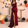 Comercio Exterior Europeo y Americano Vestido de Cola de Pez Elegante de Lujo Ligero de Alta Gama para Mujer Vestido de Noche para Banquetes de Alta Gama para Mujer