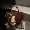 Bolso pequeño retro texturizado nuevo 2026 para mujer, bolso tote tipo cubo de moda estilo Mori para otoño e invierno, bolso de hombro, bolso cruzado