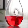 Vaso de cristal con un dispensador de vaso de vino Decantador botella de vino con asa