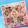 Caja de Regalo para Diario de Pegatinas Labubu Pegatinas Impermeables para Mascotas Alto Valor Estético Dibujos Animados Estilo Ins Decoración Linda Niños Bricolaje