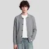 APO Roupa Masculina Transfronteiriça Luxo Discreto Estilo Old Money Tricô Jacquard Caimento Relaxado Solto Gola Lapela Casaco Suéter Cardigan Masculino