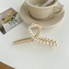 Clip Grande Coreano de Perlas Nuevas de Alta Calidad para la Parte Trasera de la Cabeza Horquilla Elegante Clip de Tiburón Elegante Adorno para el Cabello