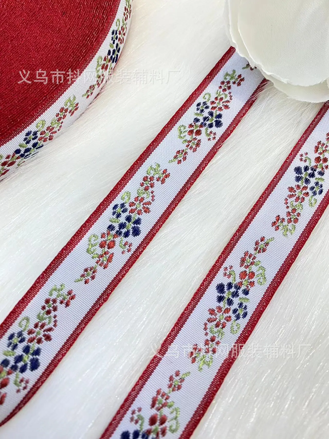 2cm提花刺绣织带