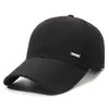 Gorra de Béisbol de Moda para Hombres de Mediana Edad, Nueva Gorra con Visera Protectora Solar de Color Sólido para Primavera y Otoño, Gorra Deportiva para Correr al Aire Libre