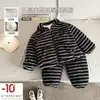 Pijama Infantil Acolchado de Tres Capas con Forro de Felpa Engrosado Categoría Niños Ropa de Casa para Bebé Conjunto de Pijamas para Niñas