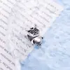 20 Personalidad Simple Plata de Tíbet Estrella Mariposa Elefante Amor Aleación Cuentas de Agujero Grande Pulsera Versátil Accesorios Joyería Pequeña