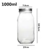 Frasco de Vidrio Sellado tipo Mason de Grado Alimenticio de 250 ml Tarro para Miel Mermelada Tarro para Nido de Pájaro Salsa Picante