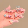 Pinza para el Pelo de Bebé Linda Clip de Dibujos Animados para Niños Flequillo Clip de Color Caramelo Clip de Flor para el Pelo Niña Mechones Laterales Clip de Pato