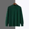 Suéter de malha masculino transfronteiriço, peça básica de gola alta para outono e inverno, suéter estiloso, estilo coreano, suéter versátil de caimento solto para homens