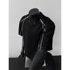 American High Street Desconstruído Costura Manga Curta Masculino Verão Juventude Marca Tendência Tops Bonitos Camisetas High-End