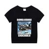 Camiseta de Manga Corta Italian Brainrot Tungtungsahurt Camisa Divertida Meme Ropa de Verano Tarjeta