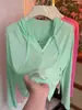 Camiseta Informal con Capucha para Mujer 2025 Moda Coreana Sencilla Versátil Holgada Camiseta de Alta Gama para Mujer