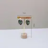 Soporte de Exhibición y Almacenamiento de Aretes de Madera Maciza, Soporte de Aretes de Metal, Exhibidor de Joyería para Mujeres, Soporte de Moda de Perlas