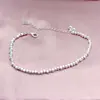 Pulseira feminina de prata com dois sinos, prata S990, um degrau, um sino, presente de aniversário jovem para namorada