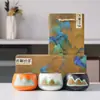 Conjunto de Xícaras de Chá de Cerâmica Cultural e Criativa Tendência Nacional, Xícara de Mestre, Presente de Aniversário, Presente de Acompanhamento, Presente Empresarial, Logotipo