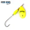 Isca Spinner Giratória Ftk com Anzol Único Lâmina de Ferro Spinnerbait para Pesca de Robalo e Lucio