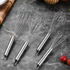 Batedor de Ovos Manual Aço Inoxidável Multifuncional Batedor de Creme Claras de Ovo Mixer Portátil Ferramenta Pequena de Cozinha para Assar