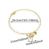 Joyería Transfronteriza Europea y Americana, Tobillera de Acero Inoxidable para Mujer con Colgante de Palmera Estilo Tropical de Moda Venta al por Mayor