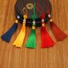 Nudo Chino Borla Colgante Accesorios Bolsa Marcapáginas Pico Abanico Antiguo Borla Pequeña Colgante Abanico Nudo de Alambre de Jade Pico Colgante