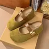 Zapatos de mujer estilo Birkenstock con estampado de leopardo, que aumentan la altura y están decorados con metal, nuevos para el otoño de 2026, estilo vintage francés, zapatos Mary Jane de ballet