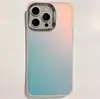 Capa de celular a laser colorida é adequada para Apple 15promax banhada 14 acrílico 13 furo grande 12 tendência 11