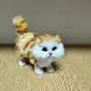 Transfronterizo Seis Colores Gato Simulación Gato Mascota Modelo Decoración del Hogar Adornos Simulación Animal Modelo Artesanías