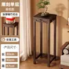 Suporte de Flores para Varanda, Suporte de Flores de Bambu Estilo Chinês de Chão, Suporte para Bonsai, Rack de Armazenamento Zen Multicamadas Esculpido, Suporte de Flores para Interior Estilo Chinês