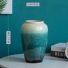 Ornamentos de vaso de cerâmica hidropônico simples moderno Ornamentos de flores para sala de estar Retro Rico Bambu Luz Vaso de Flores de Luxo Carnudo