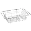 Cesta de drenaje para fregadero, fregadero de acero inoxidable, fregadero, lavabo, estante telescópico para almacenamiento de cocina, estante para almacenar platos, suministros de cocina