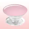 Soporte de Agarre para Teléfono de Silicona Transparente con Logo, Tipo Adhesivo Plegable, Color Sólido Simple Macaron, Soporte de Regalo para Ver Películas