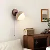 Lámpara de Pared de Piedra de Cueva Amarilla Sin Cableado Lámpara de Pared Ambiental Rotatoria Lámpara de Pared Retro Media Antigua para Dormitorio